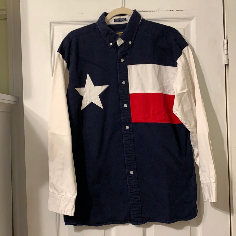 Panhandle Slim flag shirt. Size M